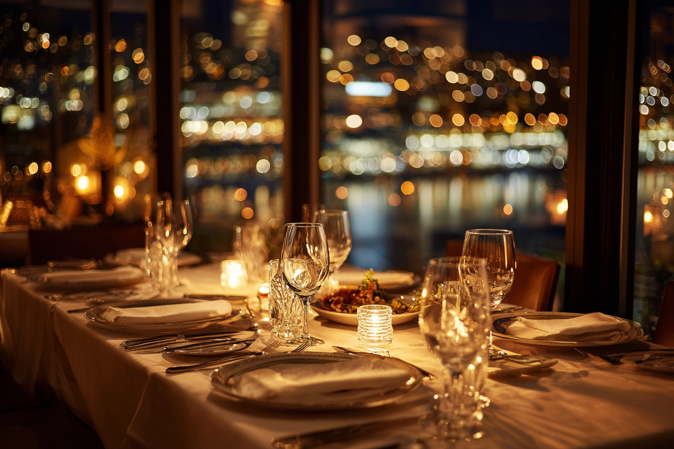 Candlelight fine dining experience