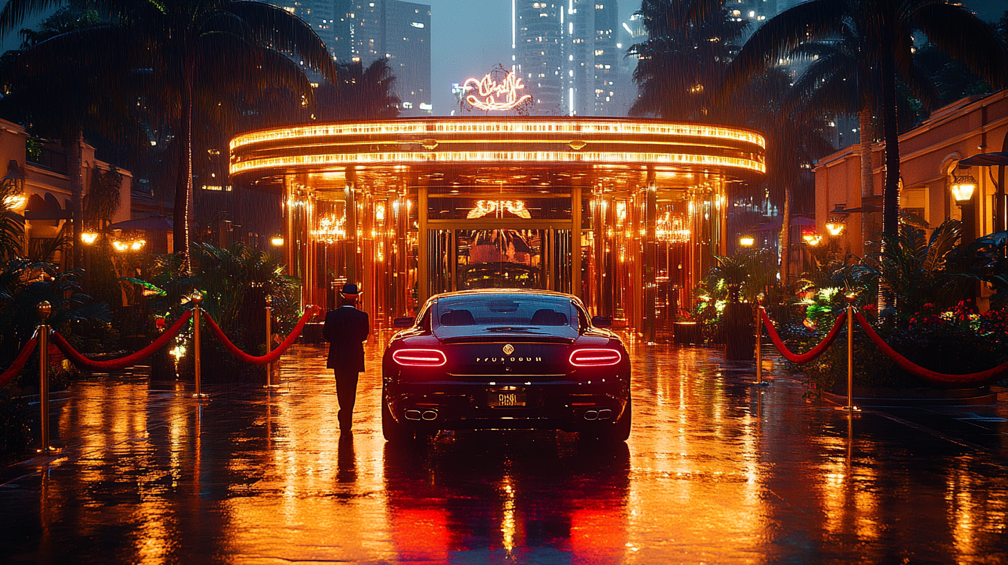 New York hotel arrival